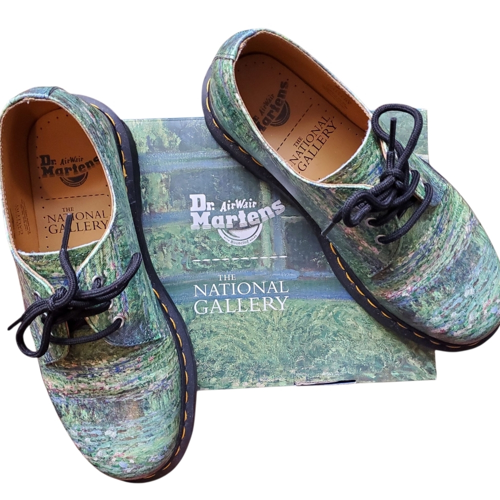 Dr. Martens Green Oxford Shoes - Claude Monet Shoes - National Gallery